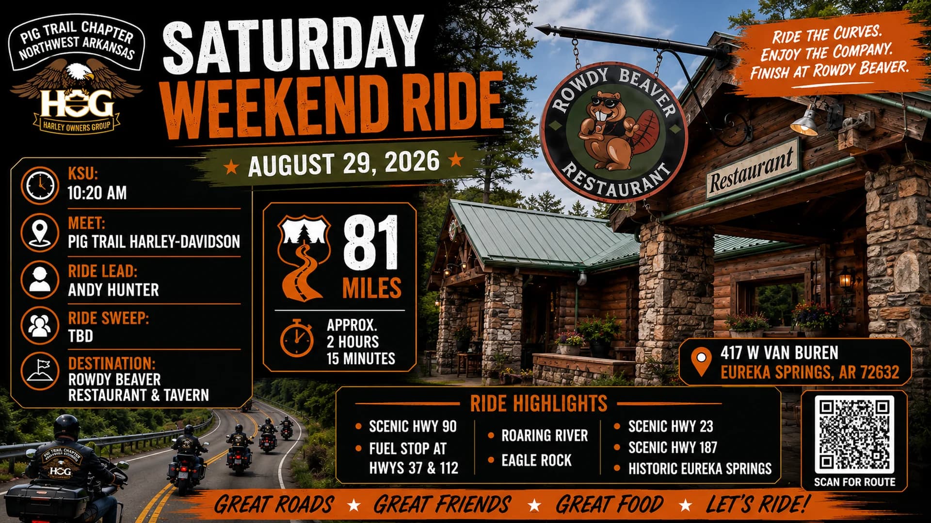Weekend Ride August 2026